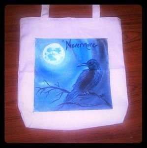 Hand painted tote bag